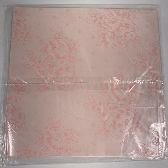 Stephen Lawrence Pink Floral Textured Gift Wrap Sheets 20" x 30" Wrapping Paper - Picture 7 of 8